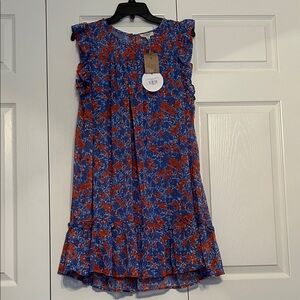 Umgee Blue and Orange Floral Dress